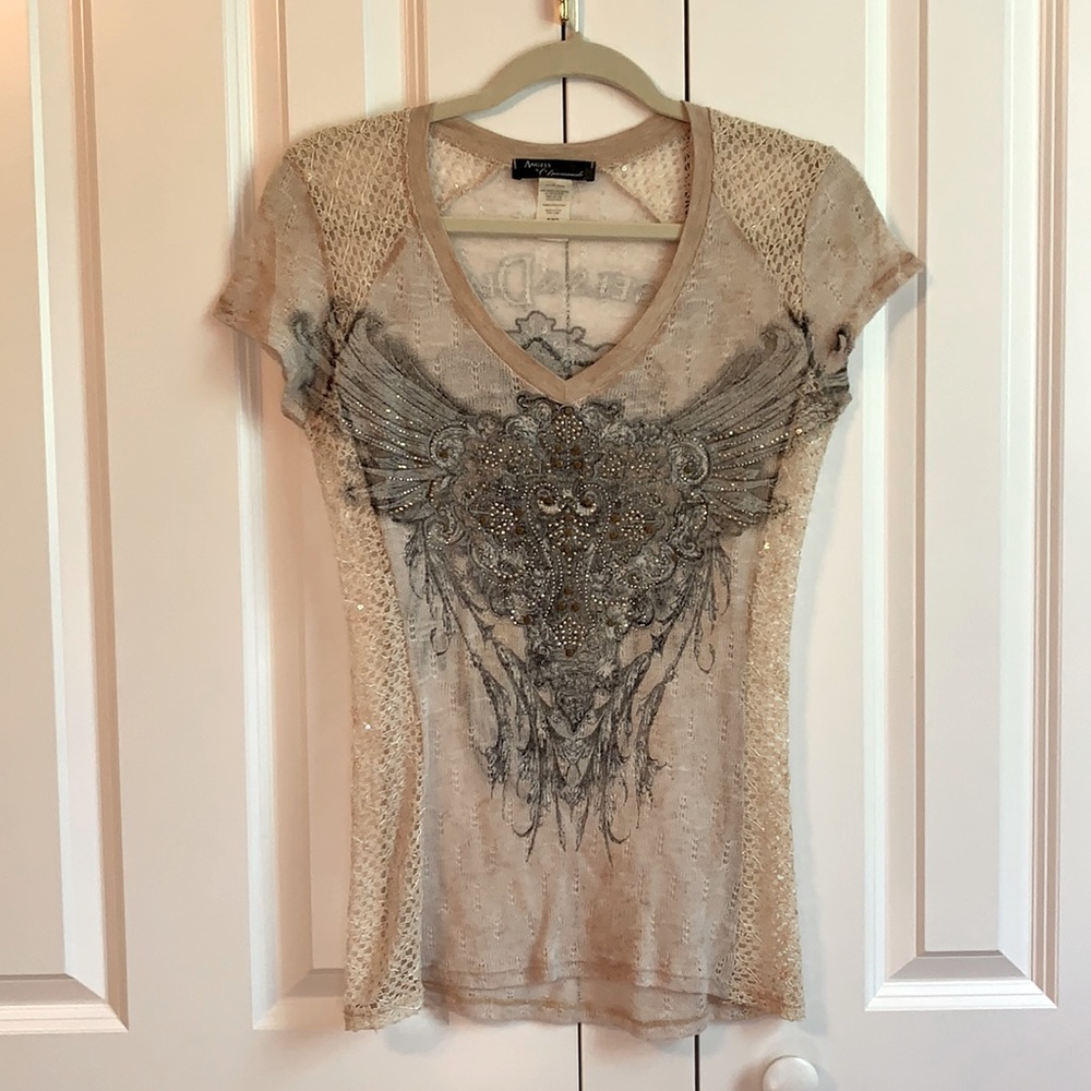 Angels & Diamonds sequin top